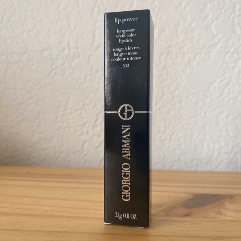 Giorgio Armani // Lip Power Longwear Satin Lipstick - Pink Shade 503 (NWT) - Picture 6 of 9